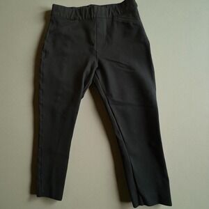 Women's SPANX Black Cropped Skinny Pants M Petite | Stretch Pull-On 21"‎ Inseam